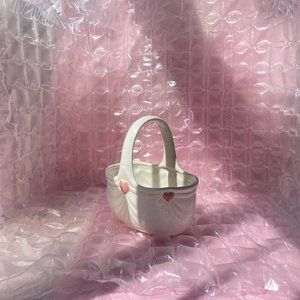 Ceramic Heart Basket